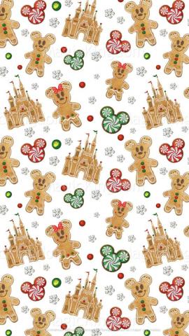 Disney Christmas digital paper Disney paper Christmas tree Christmas Gingerbread Magic Kingdom