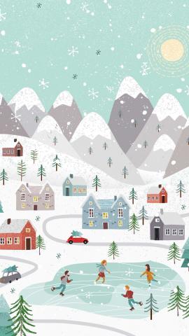 Winter Holiday Free Phone Wallpaper  Weekly Inspiration