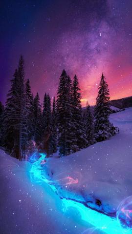 Magical Winter Forest IPhone Wallpaper  IPhone Wallpapers