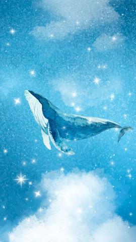 Download premium image of Aesthetic whale mobile wallpaper blue sparkling background by Busbus about iphone wallpaper whale aesthetic backgrounds whale illustration and whale wallpaper 4215571