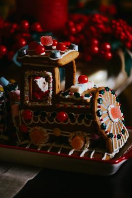 Gingerbread train for Christmas.