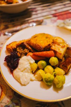 A UK thanksgiving dinner 