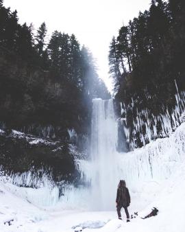 This photo is at Brandywine Falls, BC, Canada. Spirit Hoods.