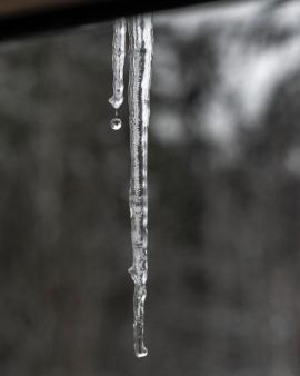 Ice dripping
