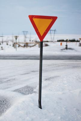 Road sign in Iceland