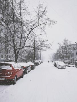 Winter on Kiev Ukraine