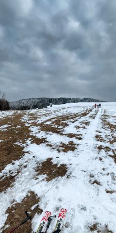 End of the skiing season in Czechia.