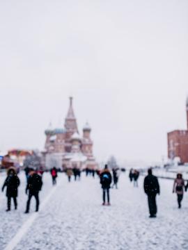 Cathedral Saint Basil under the snow!