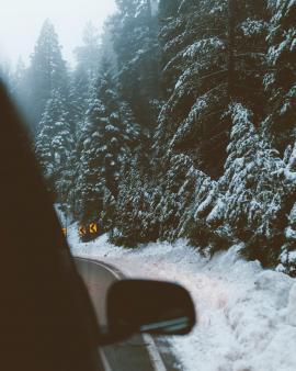 Lake Arrowhead winter drive