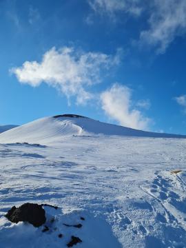 Mount Etna in winter