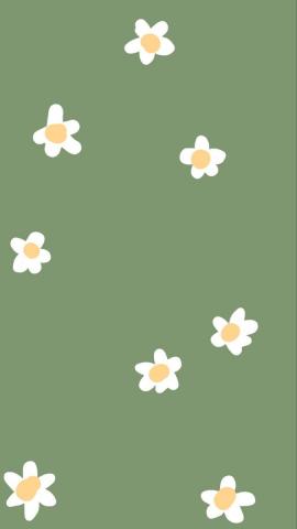 Green flower design  small flowers  Simple iphone wallpaper Iphone wallpaper green Simple wallpapers