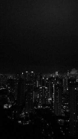 Night sky city lights