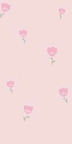 Light Pink Handdrawn Tulip Aesthetic Mobile Phone Wallpaper Background Vertical  PNG Backgrounds Free Download  Pikbest
