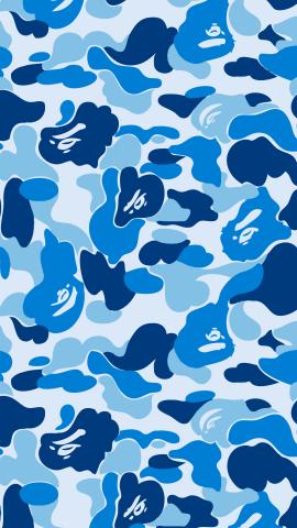 Blue bape wallpaper