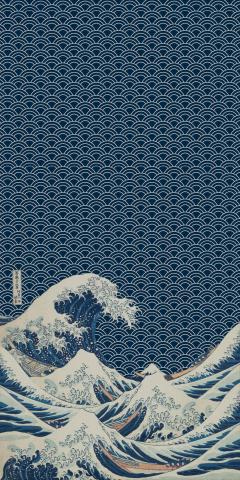 HD wallpaper Kanagawa Hokusai Japanese Art phone pattern