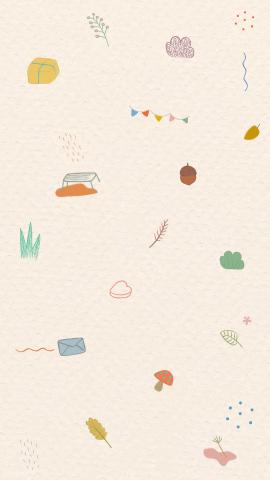 Download premium vector of Cute autumn doodle patterned mobile screen wallpaper by marinemynt about kids pattern iphone wallpaper wallpaper pattern kids brown paper and cute wallpaper for phone 1220135