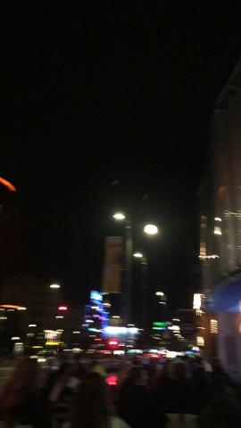blur city lights