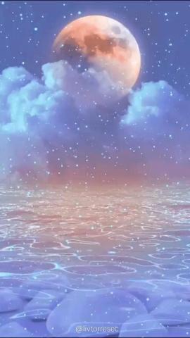 LIVE WALLPAPER  SHINE  AESTHETIC  MOON  CLOUDS  WATER  BRIGHTNESS  By livtorresec