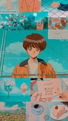 Jungkook Aesthetic Anime Wallpaper  Credits to twittereditsforhappy   Fanart made by twitter hanavbara Jungkook