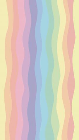 Phone Wallpaper Rainbow pastel wave