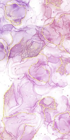 Pink Purple Marble With Gold Sparkle Background