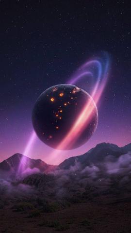 Space Planet Art Wallpaper  IPhone Wallpapers
