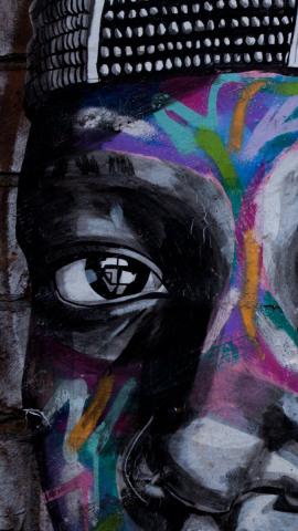 Graffiti eyes art wallpaper