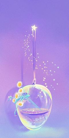Colorful Fantasy Fairy Tale Mobile Wallpaper Background