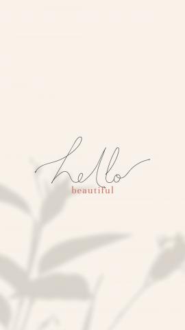 Download premium vector of Hello beautiful mobile wallpaper vector by Aew about minimal beauty iphone wallpaper wallpaper and typography 2041761