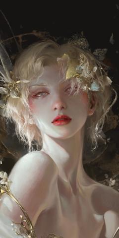 Beautiful fairy blonde  beautiful art fantasy 1440x2880 wallpaper