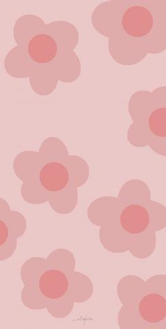 Simple cute flower cartoon wallpaper   Phone wallpaper boho Iphone wallpaper pattern Cute simple wallpapers