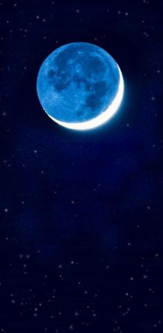 Blue Waxing Moon