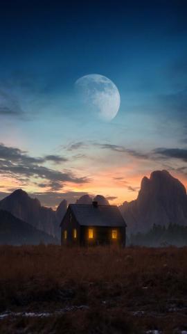 Cabin In The Mountains IPhone Wallpaper HD  IPhone Wallpapers