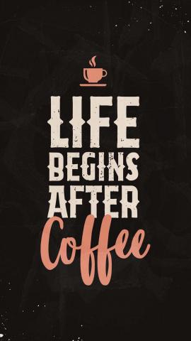 Life Begins After Coffee IPhone Wallpaper HD  IPhone Wallpapers