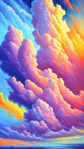 Colorful Clouds IPhone Wallpaper HD  IPhone Wallpapers