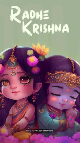 Radhe Krishna Cute IPhone Wallpaper HD  IPhone Wallpapers