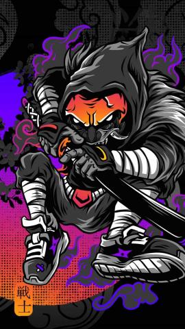 Cyberpunk Monster Ninja IPhone Wallpaper HD  IPhone Wallpapers