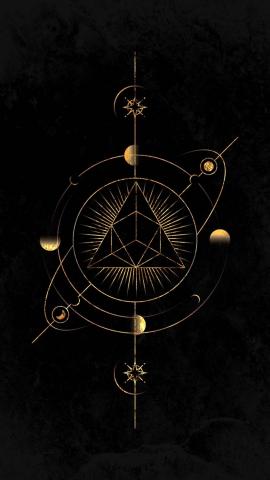 Space Golden Triangle IPhone Wallpaper HD  IPhone Wallpapers