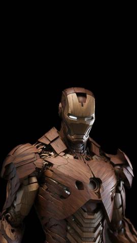 Wooden Iron Man IPhone Wallpaper HD  IPhone Wallpapers