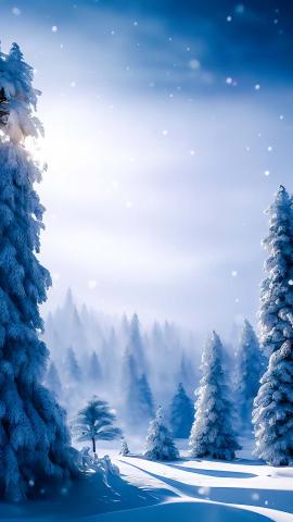 Snow Covered Trees IPhone Wallpaper HD  IPhone Wallpapers