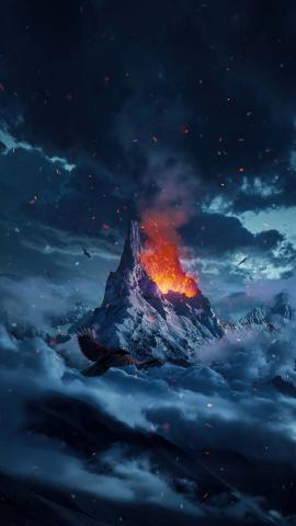 Ice Volcano IPhone Wallpaper HD  IPhone Wallpapers