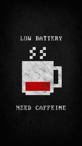 Low Battery Need Caffiene IPhone Wallpaper HD  IPhone Wallpapers