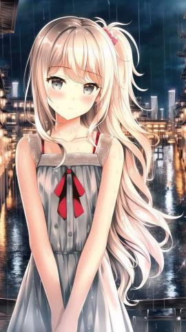 Golden Hairs Anime Girl IPhone Wallpaper HD  IPhone Wallpapers