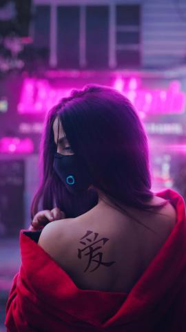 Girl With Tattoo IPhone Wallpaper HD  IPhone Wallpapers