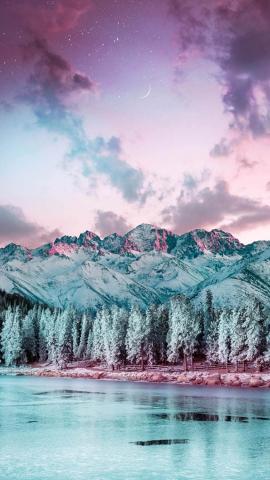 Frozen Lake And Snowtops IPhone Wallpaper HD  IPhone Wallpapers