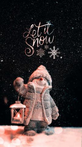 Let It Snow IPhone Wallpaper HD  IPhone Wallpapers