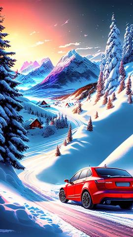 Snow Drive IPhone Wallpaper HD  IPhone Wallpapers