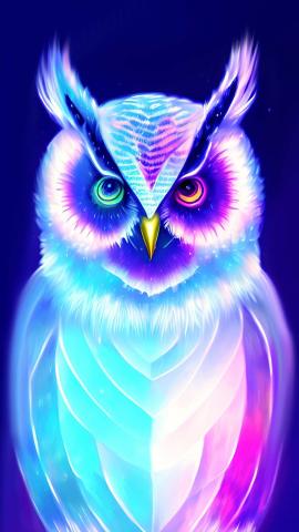 Glowing Owl IPhone Wallpaper HD  IPhone Wallpapers