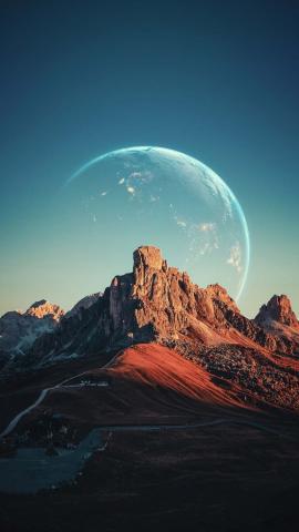 Extraterrestrial Mountain IPhone Wallpaper HD  IPhone Wallpapers