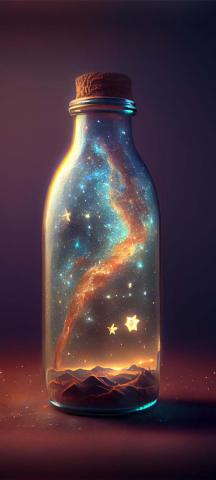 Galaxy In Bottle IPhone Wallpaper HD  IPhone Wallpapers